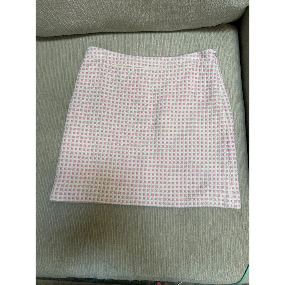 Banana Republic Pink & White Mini Skirt Size S